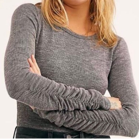 Free People NWT Washed Rib Layering Top - Picture 2 of 6